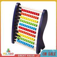 Pelaso ชุดเพิ่มเครื่องหมายลบ Abacus สิบเฟรมของเล่นแบบโต้ตอบเด็กอนุบาล Montessori