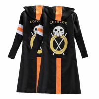 อะนิเมะ Pirate คอสเพลย์เครื่องแต่งกายหมวก Trafalgar D. Water Law เสื้อคลุมยาว Man Halloween Costume Coat Windbreaker Jacket