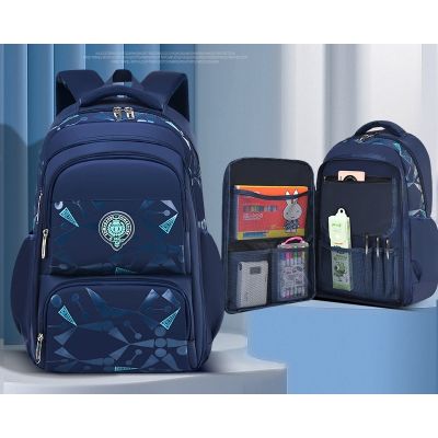 New Style Primary School Students Schoolbags Leisure Childrens Bags 1-3-6 Grades Side Refrigerator Opening Student Backpa