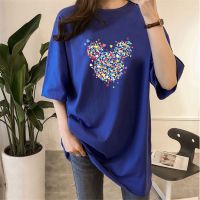 [AMYGO] 2023 Plus Size T Shirt Loose Tshirt Women Plus Size Tshirt Baju Perempuan Wanita Murah Tops Tshirt Woman Tops Girls Student Korean Style Ladies Kurung Moden 宽松T恤女裝上衣女生短袖衣服