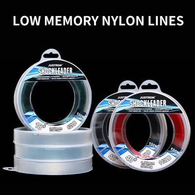 Justron 100m 35 110LB Super Strong Nylon Fishing Line Big Size Fishing Line Transparent Extra Thick Nylon Sea Fishing line