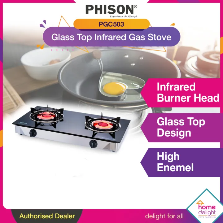 Phison Glass Top Infrared Gas Stove [ PGC-503 PGC503 ]