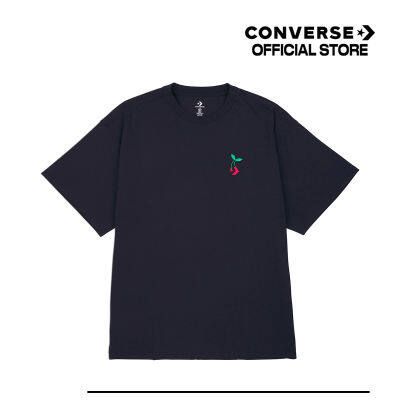 Converse เสื้อยืด TEE คอนเวิร์ส STAR CHEVRON CHERRY TEE   BLACK MEN (10025237-A01) 1325237AF3BKXX