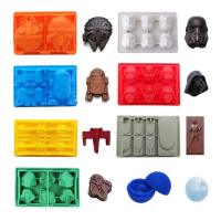 3D Cartoon Silicone Mold for Baking Chocolates Gummy Candy Jello Ice Cube Soaps Gypsum Form Plaster Mould for Star War Fans Bread Cake  Cookie Accesso