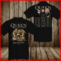 Queen And Adam Lambert Rhapsody Concert Tour 2019 T-Shirt 2 Sides Cotton Men Shirt 2019 Unisex Tees XS-4XL-5XL-6XL