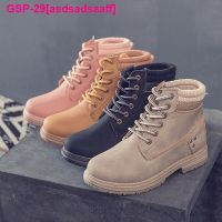 Asdsadsaaff Outono Novas Botas Femininas Equitação Equestre รองเท้าบูทหุ้มข้อ Senhoras Platafora De Renda ขนาดพิเศษ36-41 Mulsapatos Moda ของเธอ