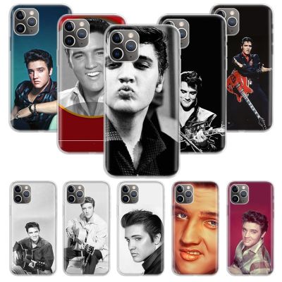 [สินค้าใหม่ในสต็อก] Elvis Presley จูบกรณีโทรศัพท์สำหรับ Apple iPhone 11 14 13 12 Pro XS Max XR X 7 8 6 6วินาทีบวกมินิ5 5วินาที SE นิ่มปก C Oque