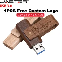 JASTER USB 3.0โลโก้ลูกค้า Pendrive ไม้แฟลชไดร์ฟไม้4GB ไดร์ฟปากกา8 16 32 64หน่วยความจำโลโก้ที่กำหนดเองฟรี Pendrive