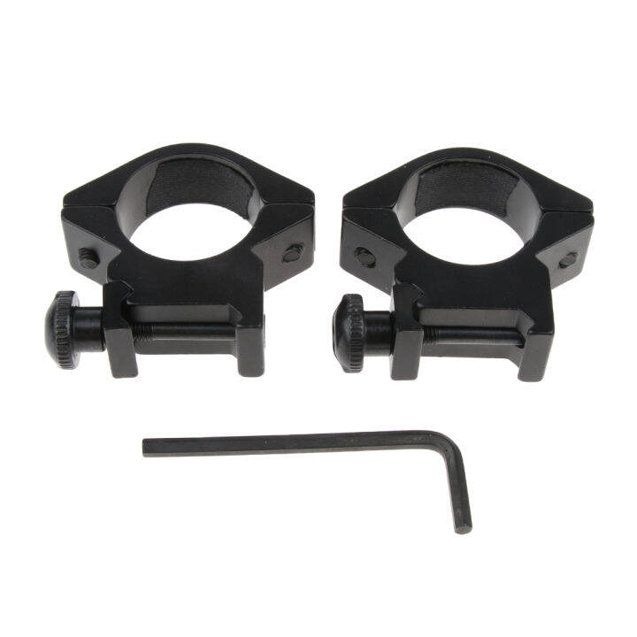 1'' 25.4mm Low Profile Scope Mounts Optical Sight Bracket Metal Rings ...