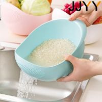 【hot】 JJYY Rice Sieve Plastic Colander Washing Filter Strainer Basket Tools Food Beans Fruit Bowl Drainer