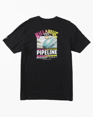 Billabong เสื้อยืดผู้ชาย Pipeline Poster - T-Shirt 231 ABYZT01905-BLK