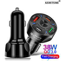 KEBETEME QC3.0 PD 20W อะแดปเตอร์ที่ชาร์จยูเอสบีคู่ชนิด C 5V 3.1A 12V ช่องช่องชาร์จพลังงาน