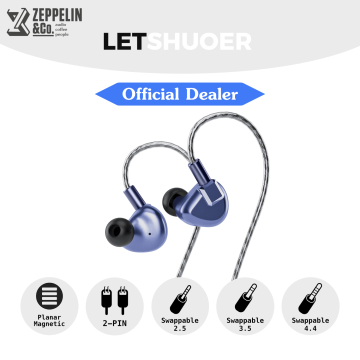 LETSHUOER S12 PRO Planar Driver Hi-Fi Earphones [Swappable 3.5MM