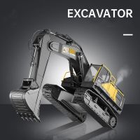 Large Alloy Remote Control Excavator 18 Channel Crawler Excavator Spray Children Boy Competition Engineering Vehicle RC toy