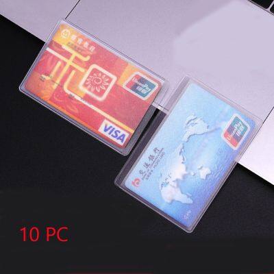 WONDERFUL Anti-theft Business Card Case School Office Supplies Protection Sleeve ID Card Holder Bank Card Case Safety PVC Work Card Holder Translucent