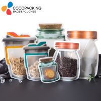 【CW】☽▣  50pcs Jar Food Keep Freezer Sealed Ziplock Storage Small Biscuit Snack Pouche