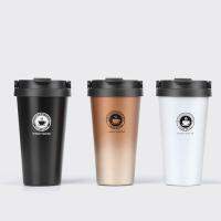 500Ml Stainless Steel 304 Coffee Mug Leak-Proof Thermal Mug Travel Thermal Cup Water Bottle for Gifts