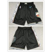 Hot 2023 nba shorts Memphis Grizzlies black basketball shorts