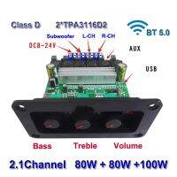 บอร์ดเครื่องขยายเสียงซับวูฟเฟอร์กำลังไฟ TPA3116D2คลาส D รองรับบลูทูธ2*80W + 100W 2.0 2.1 Ch อีควอไลเซอร์เครื่องเสียงสำหรับโฮมเธียเตอร์