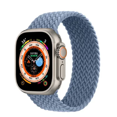 สายถักเดี่ยวสำหรับสายคาด Apple Watch 44มม. 45มม. Ultra 49มม. 41มม. 42มม. 40มม. 38มม. สายนาฬิกา Corirea Watch Series 7 8 3 4 SE 6