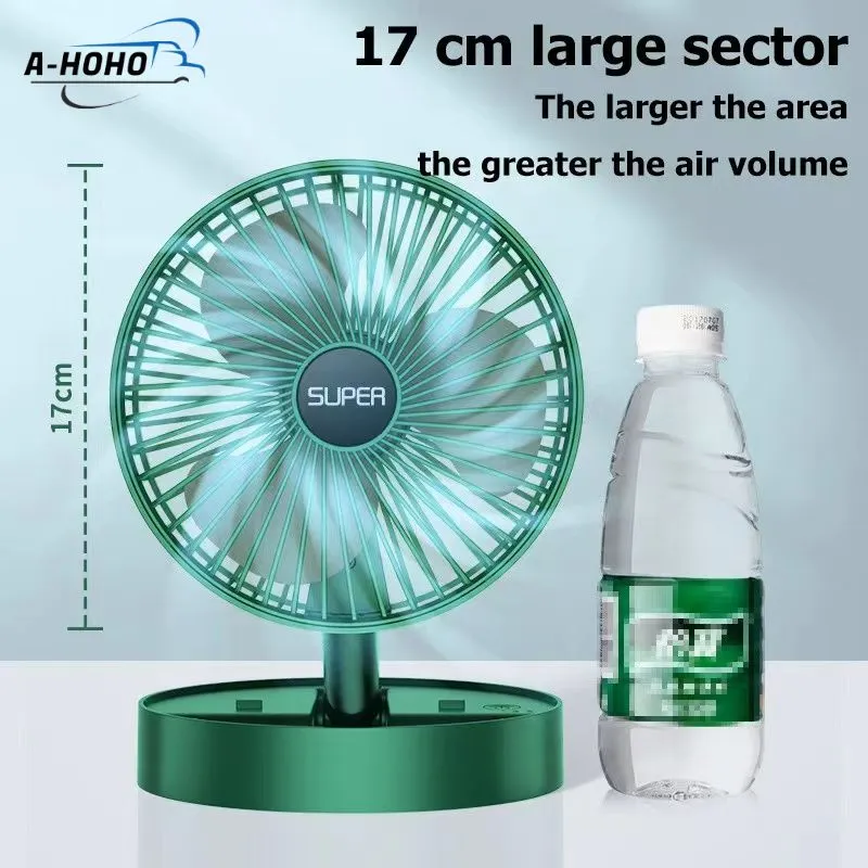 AHOHO Mini Fan Folding Electric Fan Table Fan Small Stand Electric Fan Usb Fan  Electric Fan
