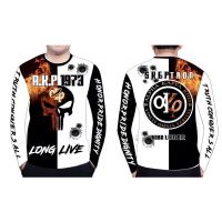 [In stock] 2023 design skeptron (alpha akp kappa rho) punisher high quality full sublimation 3d printed long-sleeved motorcycle jersey motorcycle jersey cycling jersey long shirt，Contact the seller for personalized customization of the name