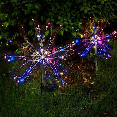 2Pack Outdoor LED Solar Firework Lights 90120150 LED Waterproof String Fairy Light For Home Garden Street Christmas Decoration