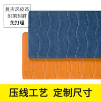 Customized Mild Luxury Retro Leather Hallway Shoe Cabinet Mat Shoe Changing Stool Soft Bag Cushion Sponge Mat Card Seat Backrest Seat