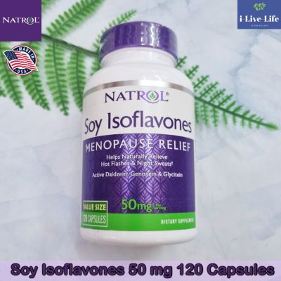 ไอโซฟลาโวน สารสกัดจากถั่วเหลือง Soy Isoflavones 50mg 60 or 120 Capsules - Natrol