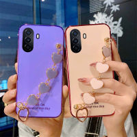 สำหรับ Huawei Nova Y71 Y70เคส สร้อยข้อมือรักกันตกป้องกันลายนิ้วมือแฟชั่นซิลิโคนนิ่มสำหรับ Huawei Nova Y71 Y70 ฝาหลัง