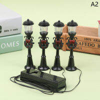 Clothing mother and baby 4ชิ้น/เซ็ต Christmas MINI Street Light รุ่นตุ๊กตา streetlight อุปกรณ์เสริม