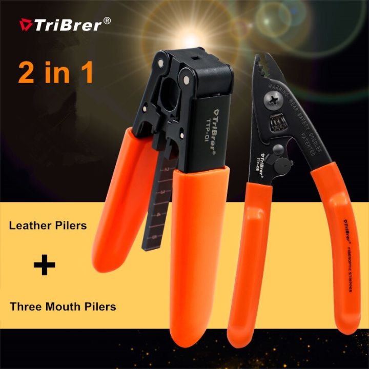 TTP-01 TTF-02 2 IN 1 TriBrer Miller TTP-01สายไฟเบอร์คีมตัด TTF-01 Dual-Port Stripper TTF-02สามปาก Strippers