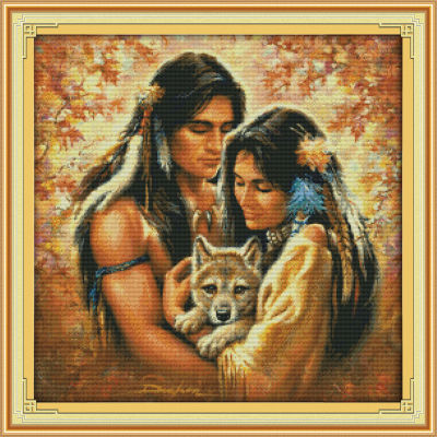 Everlasting Love Christmas Tender And Soft As Water Ecological Cotton Chinese Cross Stitch Kits Counted Stamped 14CT Promotion
