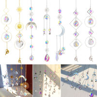 คริสตัล Windchime เครื่องประดับ Star Moon จี้แขวน Sun Catchers Wind Chimes Window Craft สวนกลางแจ้ง Room Home Decor ของขวัญ