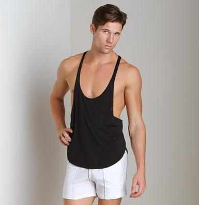 Free Shipping Mens Gym Clothes y Big V-Neck Sportswear Strong and Handsome Cotton y Man