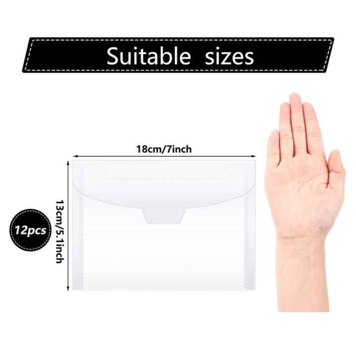 80-pcs-clear-stamp-and-die-storage-bag-resealable-storage-pocket-large-envelope-case-for-diy-scrapbooking-paper-card