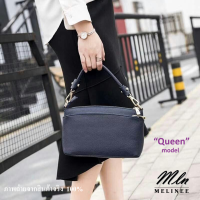 MLN bags กระเป๋าถือสามซิปรุ่น Queen (ไซส์ L)  ช่องเยอะมีสายสะพายยาว