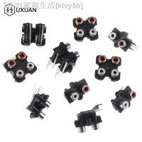 【CW】✇卐  5Pcs 2/4 hole Female Stereo audio Jack Audio input socket