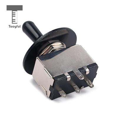 ‘【；】 Tooyful Black 3 Way Toggle Switch Pickup Selector With Rhythm Treble Switch Washer Ring For LP Electric Guitar