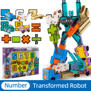 Đồ chơi Robot đại chiến chữ số đồ chơi robot biến hình cho bé trai đồ chơi