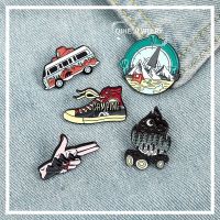 COD SDFGDERGRER Camping Life Enamel Pin Outdoor Compass Canvas Shoe Bonfire Tent Motorhome Brooches Bag Lapel Pin Badge Jewelry Gift for Friends