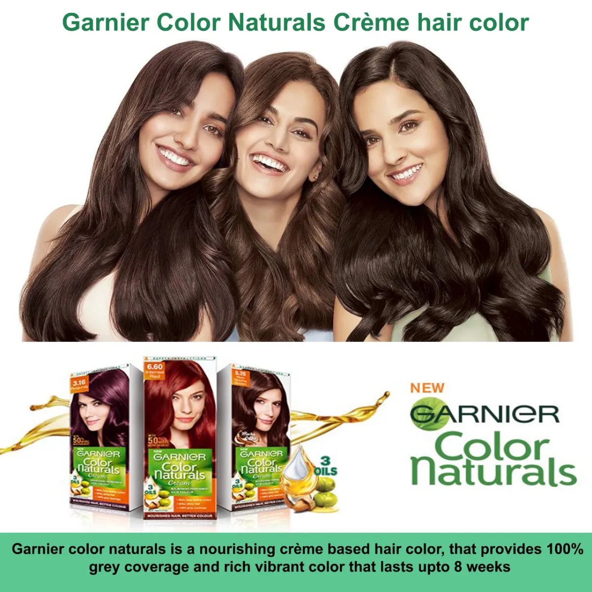 Garnier Color Naturals BLACK Cream Hair Color-55ML | Lazada Garnier Color Naturals BLACK Cream Hair Color-55ML | Lazada