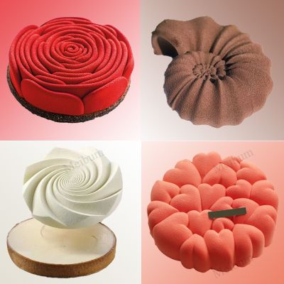 Variety of Small Size Silicone Cake Molds Food Grade Dessert Mousse Mould Kitchen Bakeware Silicone Moulds Pastry Baking Tools