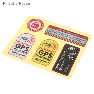 Knights House GPS Tracking ALARM Sticker สติกเกอร์สะท้อนแสงจักรยานสติกเกอร์ Anti-Theft decal