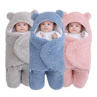 Baby Sleeping Bag Ultra-Soft Fluffy Fleece Newborn Cocoon Blanket Infant Boys Girls Clothes Sleeping Nursery Wrap Swaddle 3 6 M