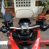 ?โปรจัดเต็ม... ที่จับโทรศัพท์แบบอลูมิเนียมหนาMOTOWOLF ของแท้ สำหรับ  adv150 / Phone Holder bracket on the mirror for  adv150 ราคาถูก ที่ยึดโทรศัพท์สำหรับมอเตอร์ไซค์ ที่วางมือถือกันน้ำกันฝน ที่จับมือถือสำหรับมอเตอร์ไซค์ แข็งแรงทนทาน