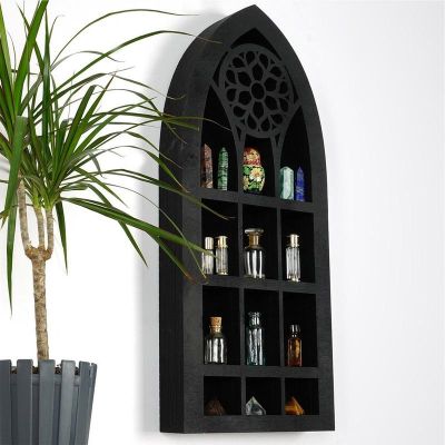 ❂ Small Shelf High Quality Wall Mount Shelf Large Enough Easy To Install Storage Glass Bookshelf For Books Crystals Plants