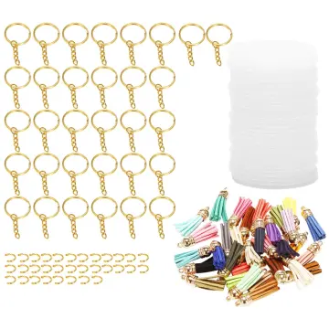 200 Pcs Round Acrylic Keychain Blanks 2 Inches Clear Acrylic Circles Discs  Transparent for DIY Keychain Craft Project 