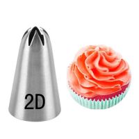 【hot】 2D big size Icing Piping Nozzles Pastry Tips Fondant Decorating Nozzle Baking Molds ！