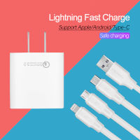 หัวชาร์จ+สายชาร์จโทรศัพท์ มือถือ เหมาะทุกรุ่น สำหรับไอโฟน 1เมตร Fast Charger Cable For iPhone 11 11Pro 11ProMax 13 13Pro 13ProMax 13Mini 5 5S 6 6S 7 7P 8 X XR XS Max iPad iPod